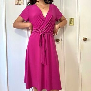 Eliza J Midi Wrap Dress, size L